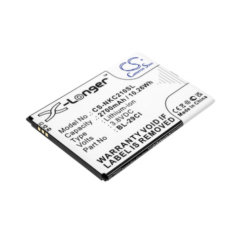 Akumuliatorius Nokia BL-29CI, BL-29CL (CS-NKC210SL) tinka C10 / C20 / C21 3.8V 2700mAh 